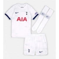 Camisa de Futebol Tottenham Hotspur Son Heung-min #7 Equipamento Principal Infantil 2023-24 Manga Curta (+ Calças curtas)